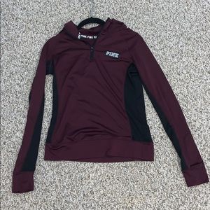 Pink quarter zip